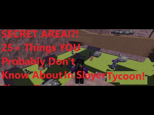 25+ Things You Might Not Know in Slayer Tycoon!