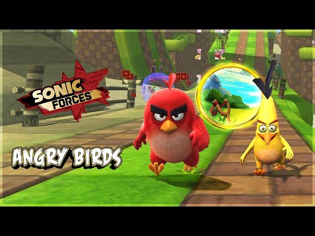 Sonic Forces x Angry Birds | Red & Chuck Showcase | 4K Gameplay