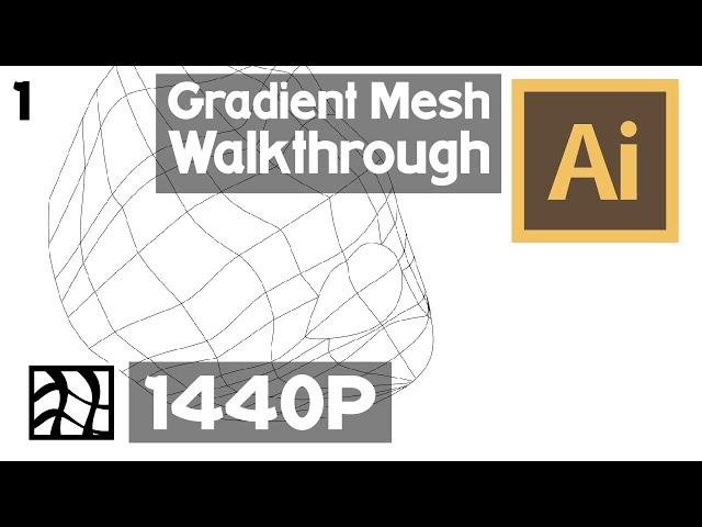 Gradient Mesh Advanced Tutorial - Learn Realistic Drawing (Adobe Illustrator) - Face (Episode 1)