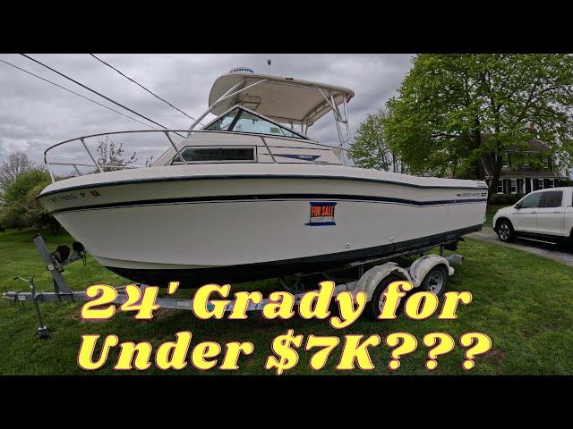 Springtime Picking Boats by the Side of the Road - Is This 24' Grady White Really Under $7K????