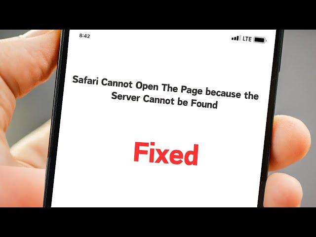 Safari cannot open page because server can't be found | How to Fix iPhone / iPad Mac / 2024