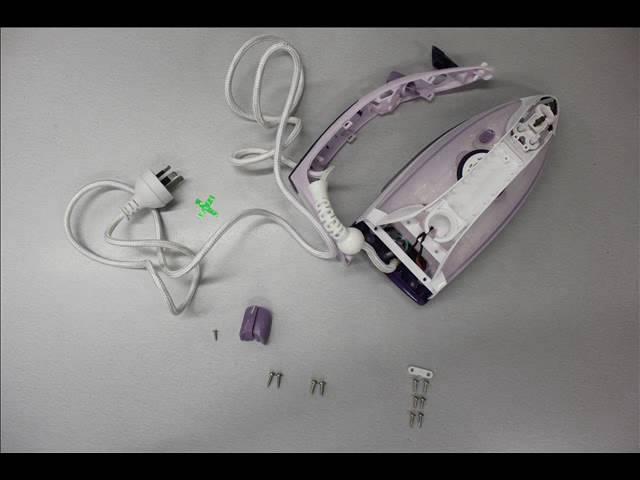 Disassembly of steam iron- stop motion