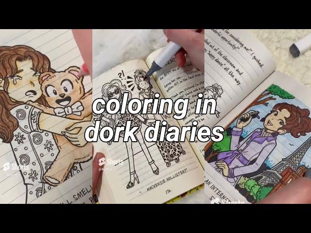 coloring in dork diaries books (compilation)