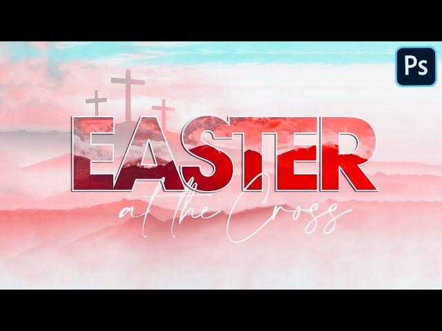 EASTER BANNER PHOTOSHOP 2021 | EASTER CHURCH FLYER DESIGN