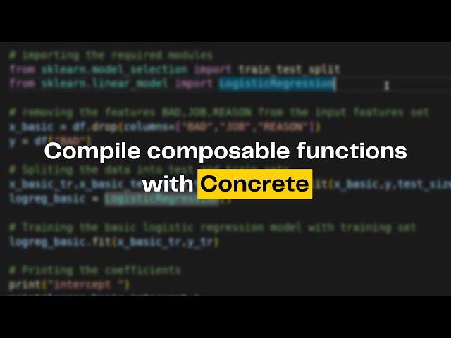 [Tutorial] Compile composable functions with Concrete.