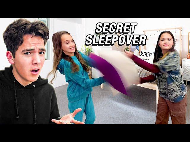 Sneaking Out for an EPIC secret SLEEPOVER! CAUGHT!!