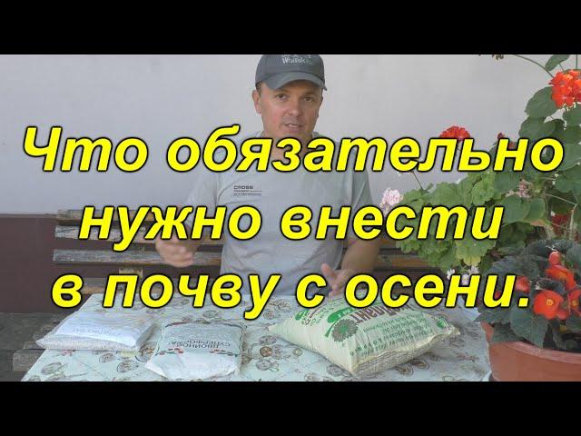 Два удобрения, которые обязательно вносим осенью в почву!