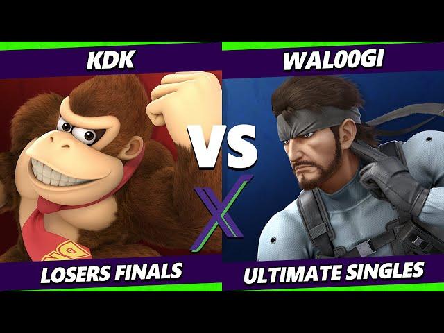 S@X 567 LOSERS FINALS - KDK (Donkey Kong) Vs. Wal00gi (Snake) Smash Ultimate - SSBU