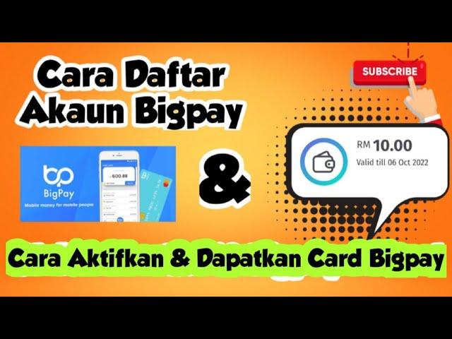 Cara daftar Akaun Wallet Bigpay & Tempah Kad Bigpay