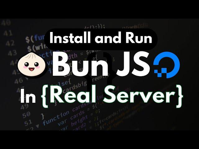 Install and Run Bun JS In Real Server