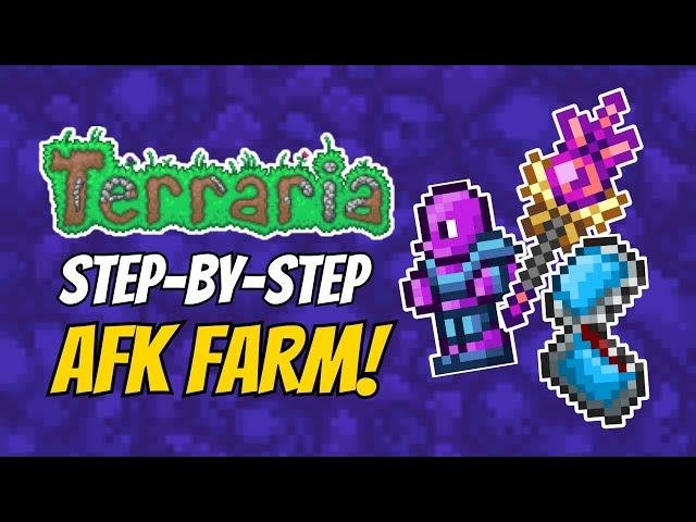 Terraria 1.4.5 - AFK Farm (Step-By-Step)