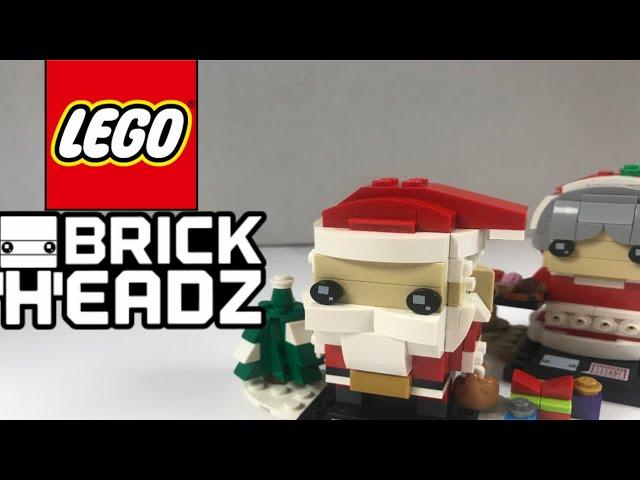 LEGO Brickheadz Mr. and Mrs. Claus Review! 2018 Set 40274!