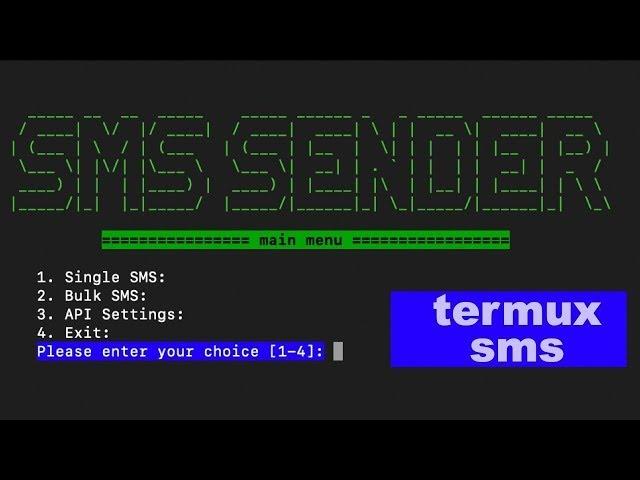 Termux Sending SMS using API for free