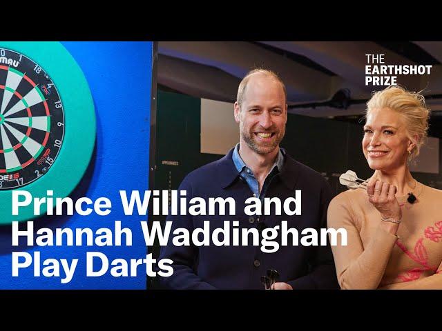 Prince William & Hannah Waddingham Play Darts | The Earthshot Report