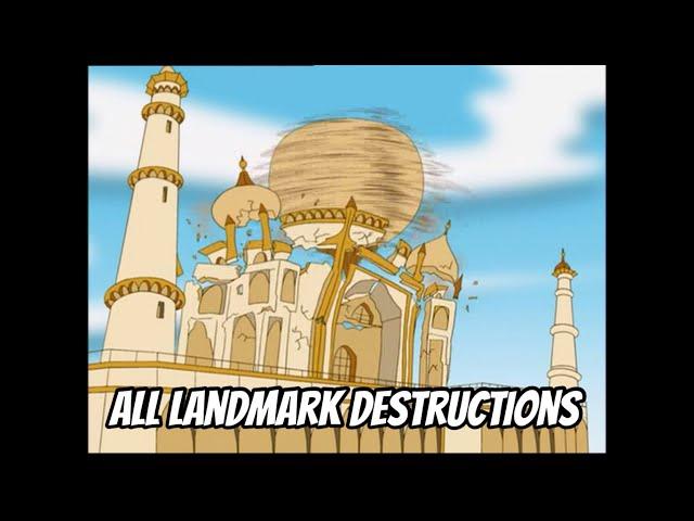 All Landmark Destructions: Tom and Jerry - The Fast and the Furry