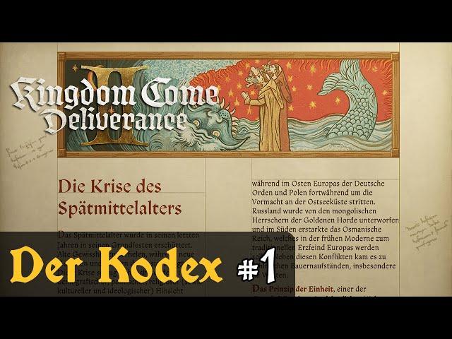 Der Kodex #1 (Lesefolge)   Let's Play Kingdom Come Deliverance 2 (Slow-, Long- & Roleplay / Blind)