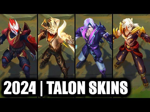 ALL TALON SKINS SPOTLIGHT 2024 | League of Legends