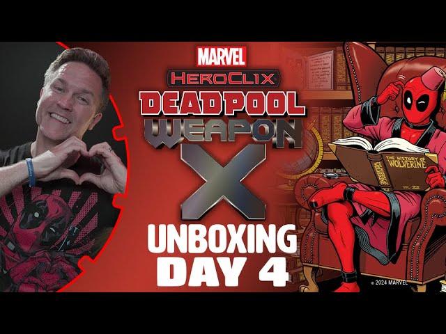 Marvel HeroClix: Deadpool Weapon X Unboxing Video | Day 4