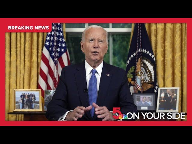 Full speech: President Joe Biden uses Oval Office address to explain his decision to quit 2024 race