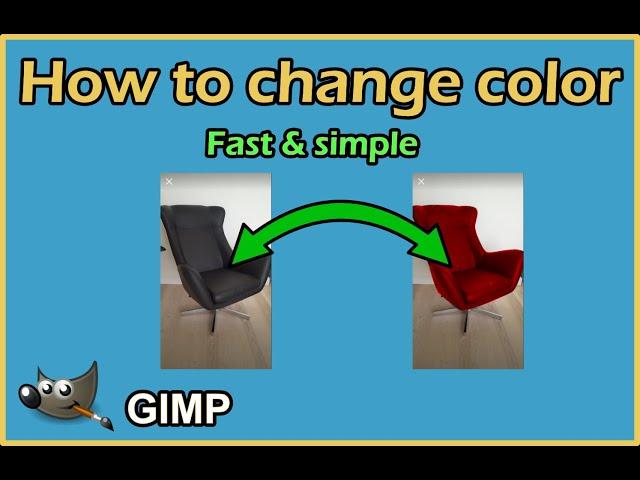 Gimp how to change color of an object (2023 Tutorial)