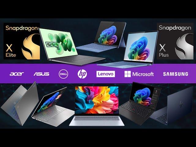 ALL 12 Snapdragon X Elite / Plus Laptops Ranked & Compared