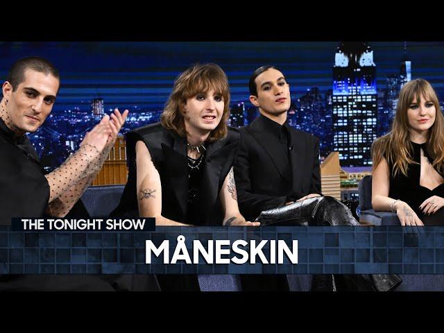 Måneskin on Getting a Call from Mick Jagger and Busking in Rome | The Tonight Show