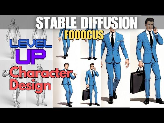 Stable Diffusion - Poses and More Consistent Character Tips with Fooocus