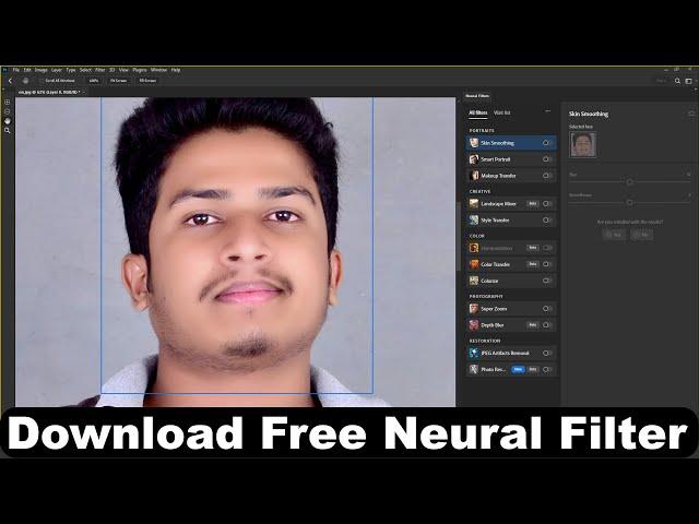 How To Download Neural Filters iN Photoshop CC 2023 Free Download