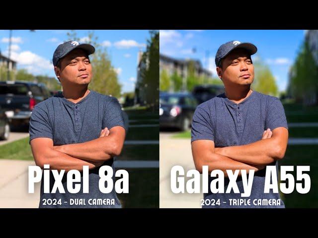 BEST MIDRANGE BATTLE! Galaxy A55 vs Pixel 8a camera comparison!