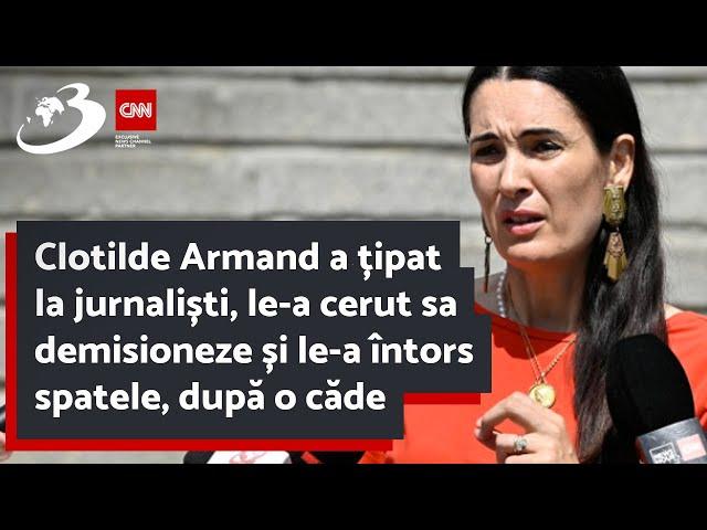 Clotilde Armand a țipat la jurnaliști, le-a cerut sa demisioneze și le-a întors spatele