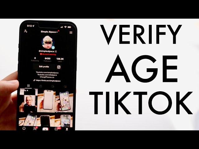 How To Verify Age On TikTok