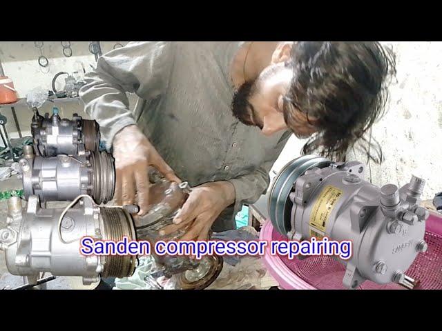 Sanden ac compressor || Sanden compressor repairing || How To Repair sanden ac compressor