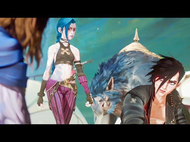 Jinx and Vi Take Vander To See Viktor ~ Arcane S2 Ep 6