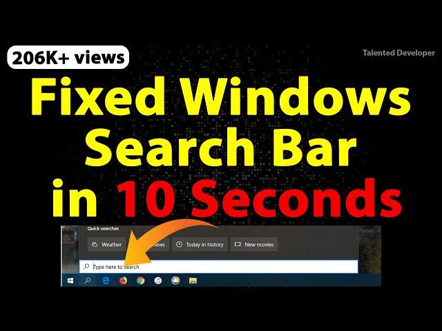 Fix Can't Type in Windows 10 Search Bar (Cortana & Search Not Working)