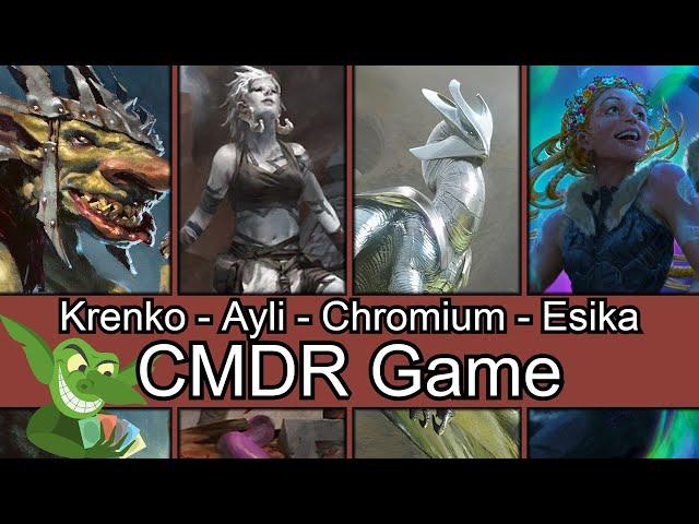 Krenko vs Ayli vs Chromium vs Esika EDH / CMDR game play for Magic: The Gathering