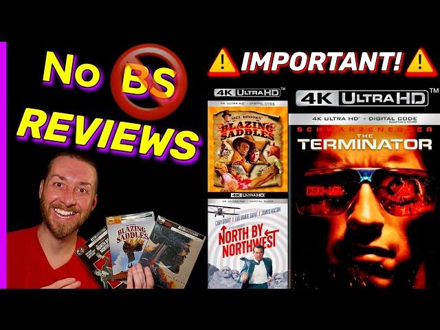 The TERMINATOR 4K UltraHD Advance Reviews Blazing Saddles 4K North By Northwest 4K Blu Ray SteelBook