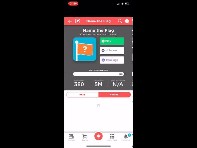 QuizUp #1 (official gameplay)