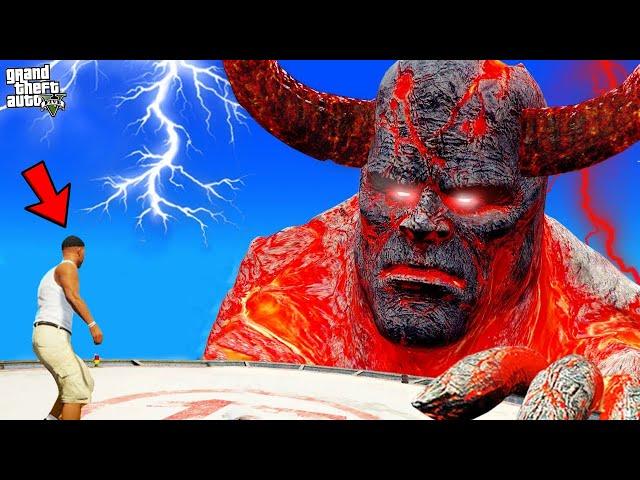 Franklin Save Los Santos From Lava God in GTA 5 !