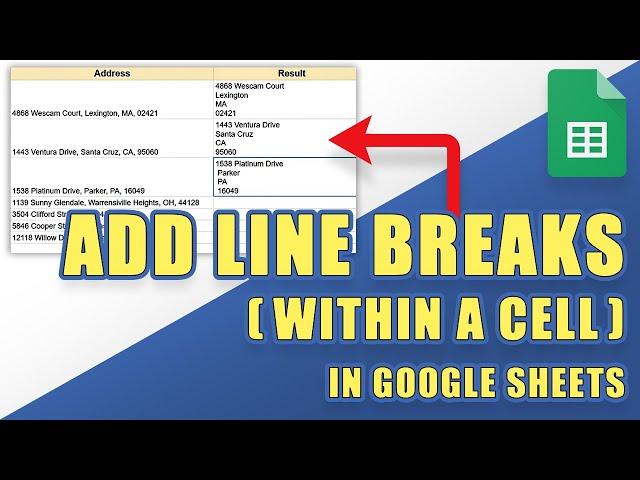 [HOW-TO] Add a New Line Within the Same Cell (Line Break) in Google Sheets