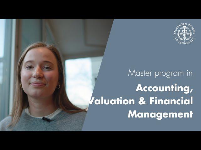 Master program in Accounting, Valuation & Financial Management