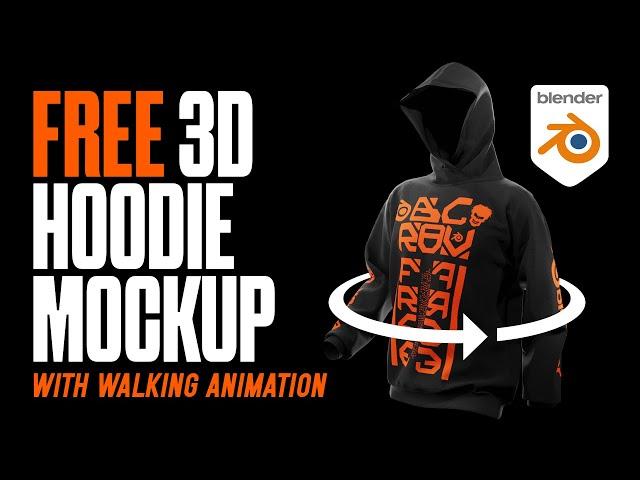 FREE 3D Hoodie Mockup | Blender3D Tutorial