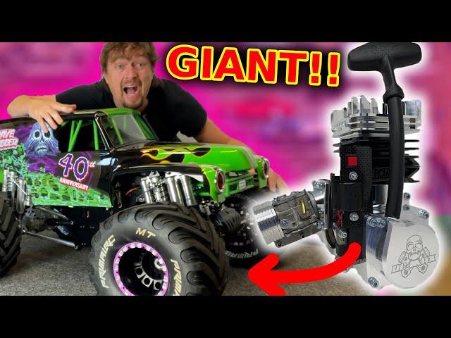 Worlds Biggest RC Car gets RACE Engine (4x power)