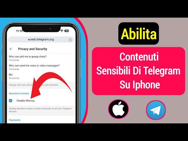 Come abilitare i contenuti sensibili di Telegram su iPhone || Abilita contenuto sensibile -(ios)