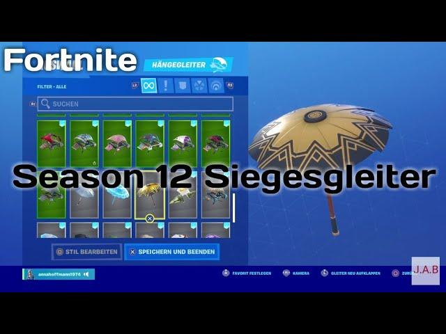 Fortnite Season 12 Siegesgleiter