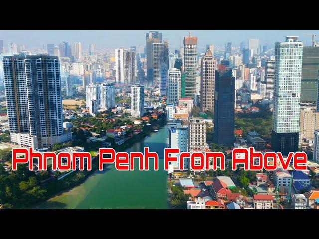 4K HDR From Above Of Phnom Penh City Cambodia With DJI Drone Footage 1hour Videos