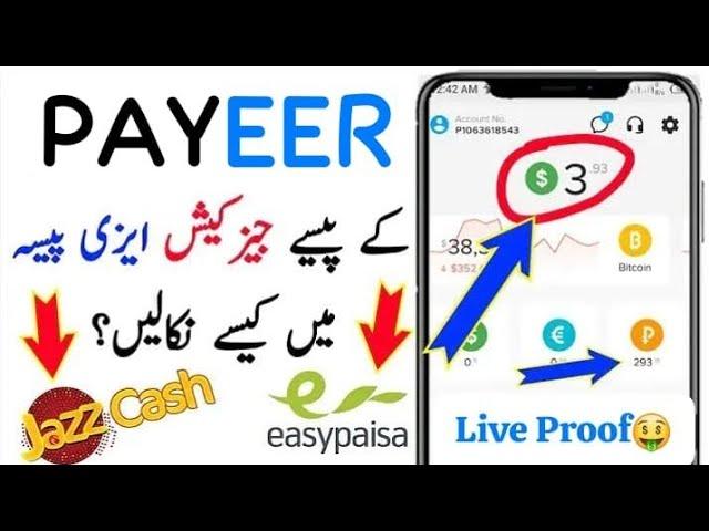 Payeer Sa paisa Jazzcash/Easypaisa Ma Kaisa Nikale 2024 || how to money withdrawa from Payeer