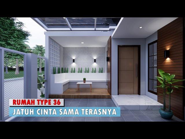 RUMAH TYPE 36 YANG KEREN ABIS TERASNYA KEKINIAN BANGET