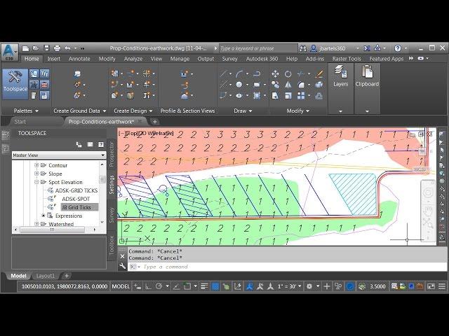 Using Civil 3D to Create a Cut & Fill Earthwork Exhibit