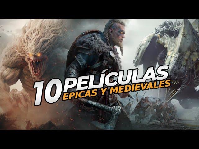 10 PELICULAS de FICCION y FANTASIA (Épicas y Medievales) que debes ver en NETFLIX, PRIME VIDEO y MAX