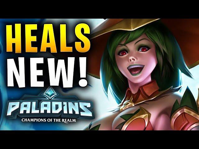 NEW REI DOUBLE HEAL TALENT! - Paladins Gameplay Build